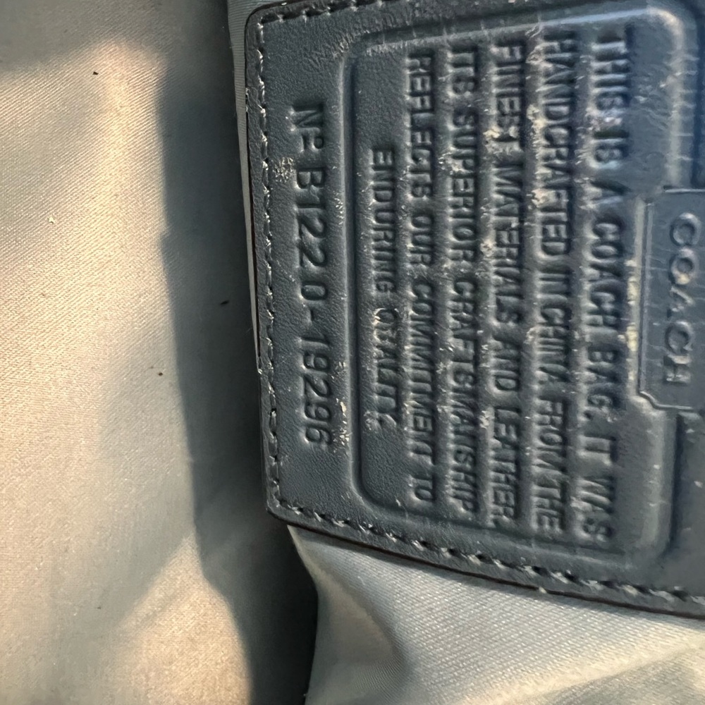 Coach Kristin domed blue leather satchel - Picture 8 of 8